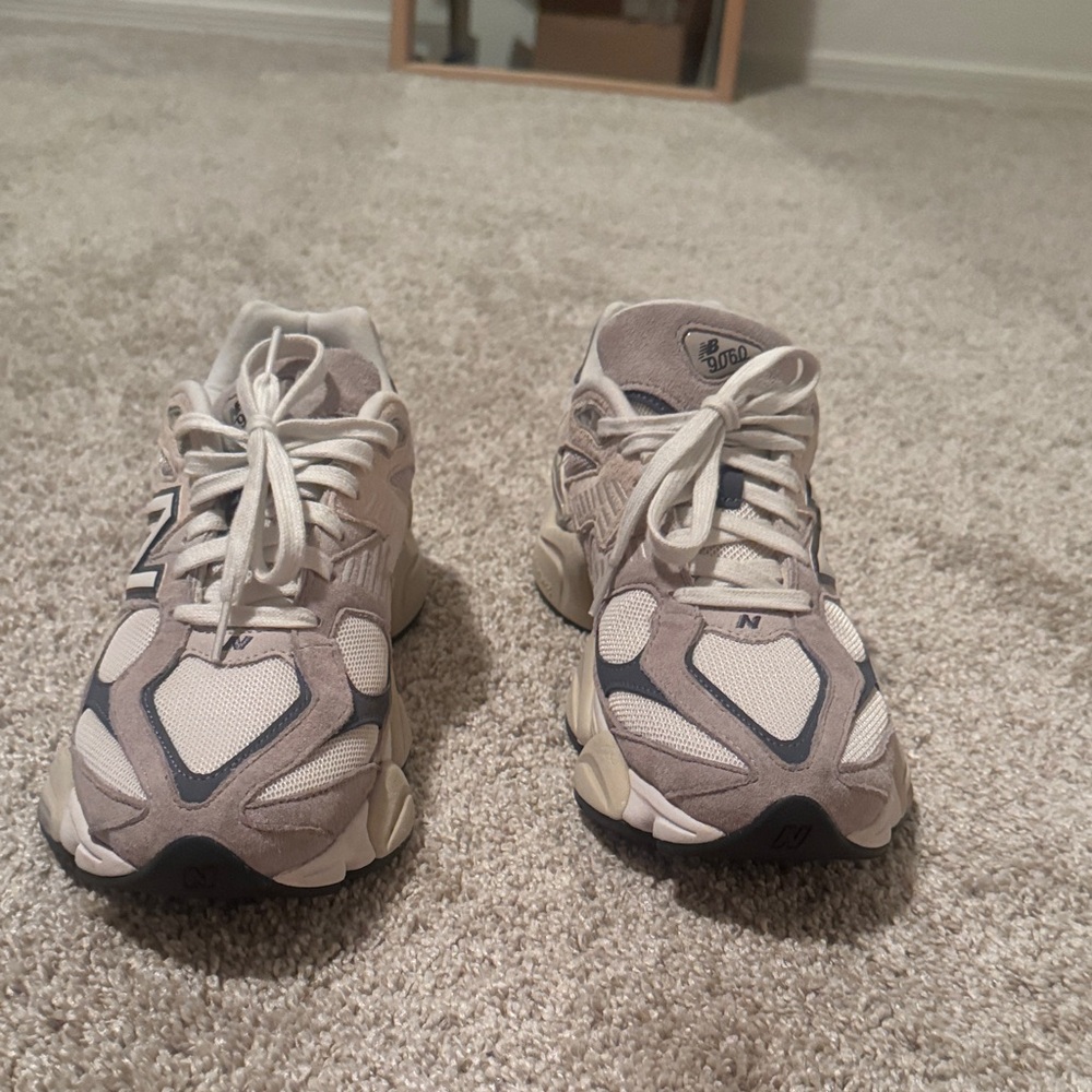 New Balance Beige and Gray Sneakers - Picture 11 of 13
